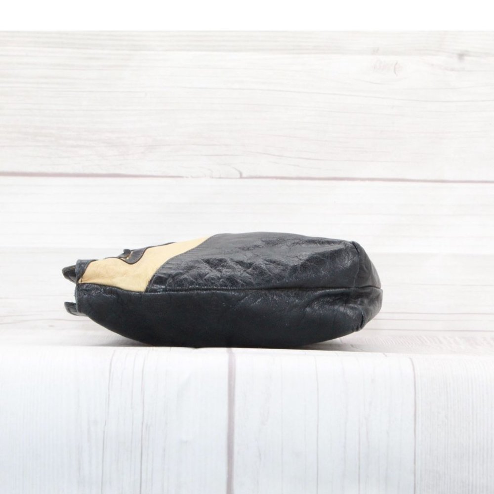 Valentino by Mario Valentino Black Soft Leather Zipper Clutch Bag - Picture 2 of 8